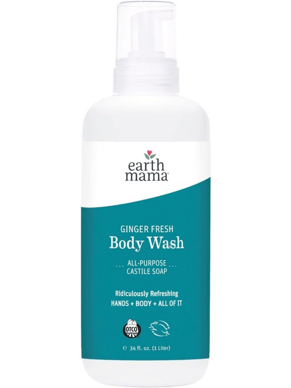 Ginger Fresh Foaming Hand & Body Wash Refill - 34 fl oz, Natural & Gentle